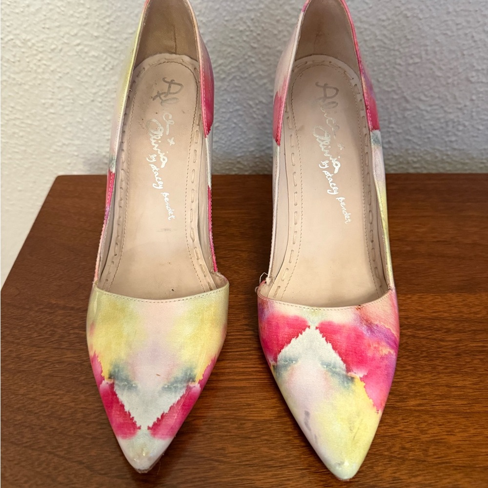 Alice + Olivia watercolor stilettos